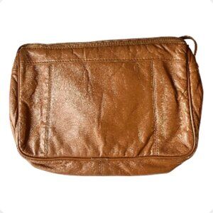 Vintage Brown Faux Leather Crossbody Shoulder Bag  (740-4)